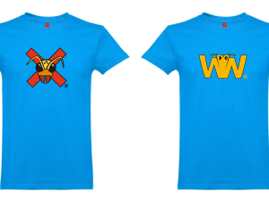 T-shirt Azul WASP WAR EDITIONS